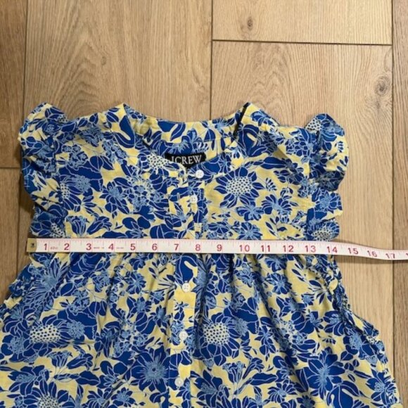 J. Crew Floral Sleeveless Ruffle-Trim Blouse - Picture 6 of 7